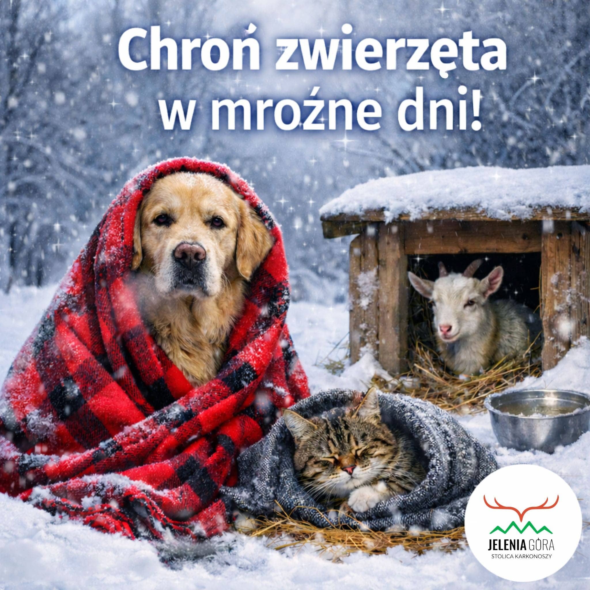 Chroń zwierzęta w mroźne dni