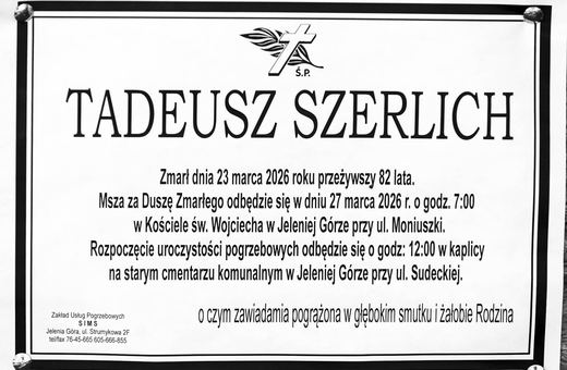 Zmarł Tadeusz Szerlich