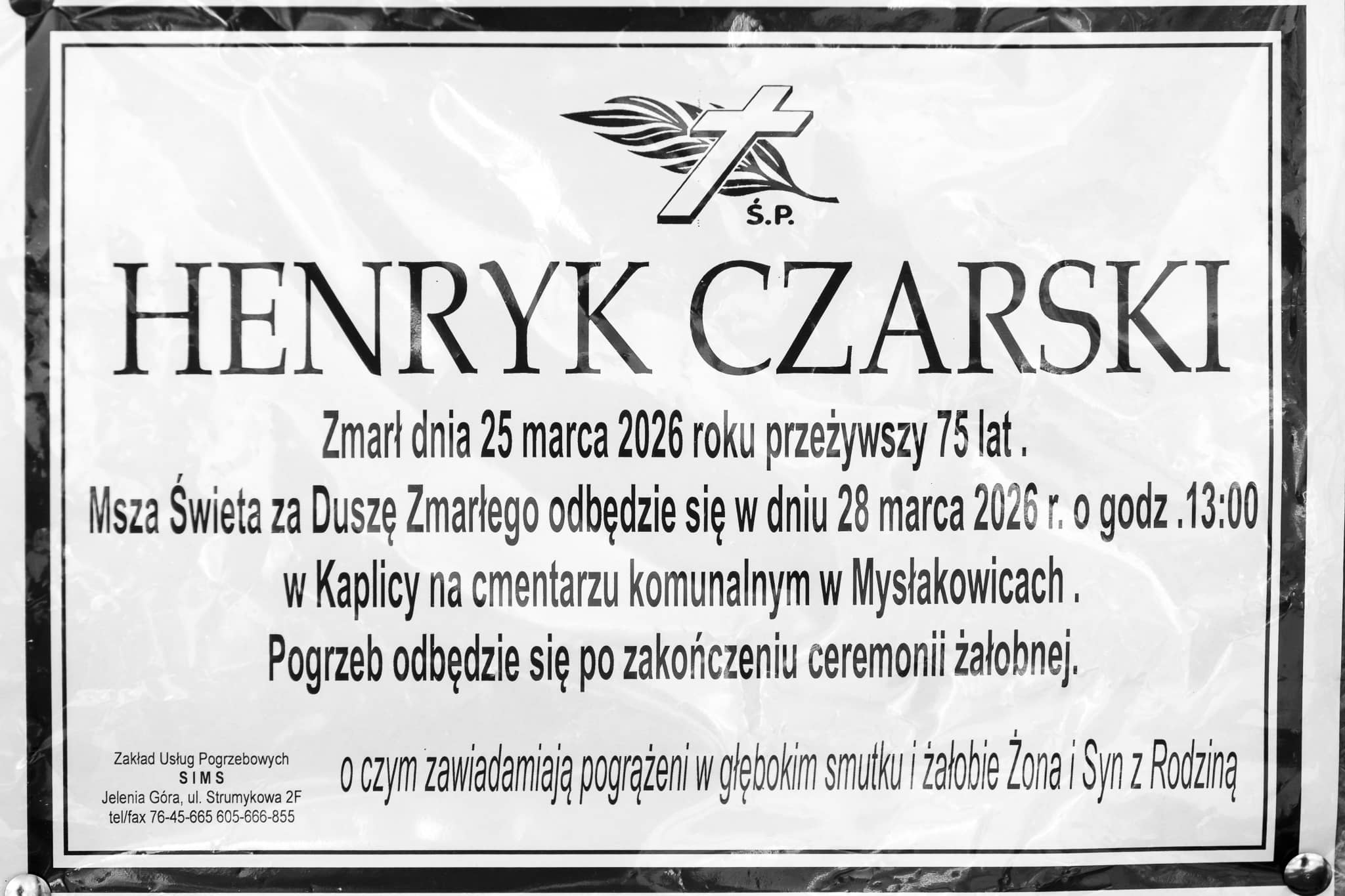 Zmarł Henryk Czarski