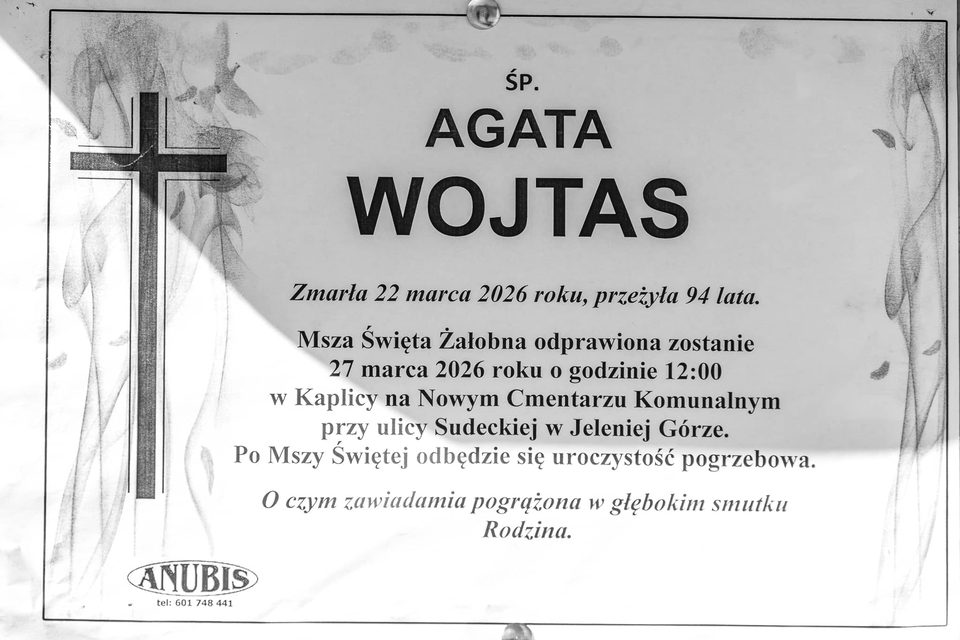 Zmarła Agata Wojtas