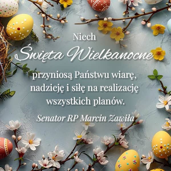 Życzenia dla mieszkańców od Senatora