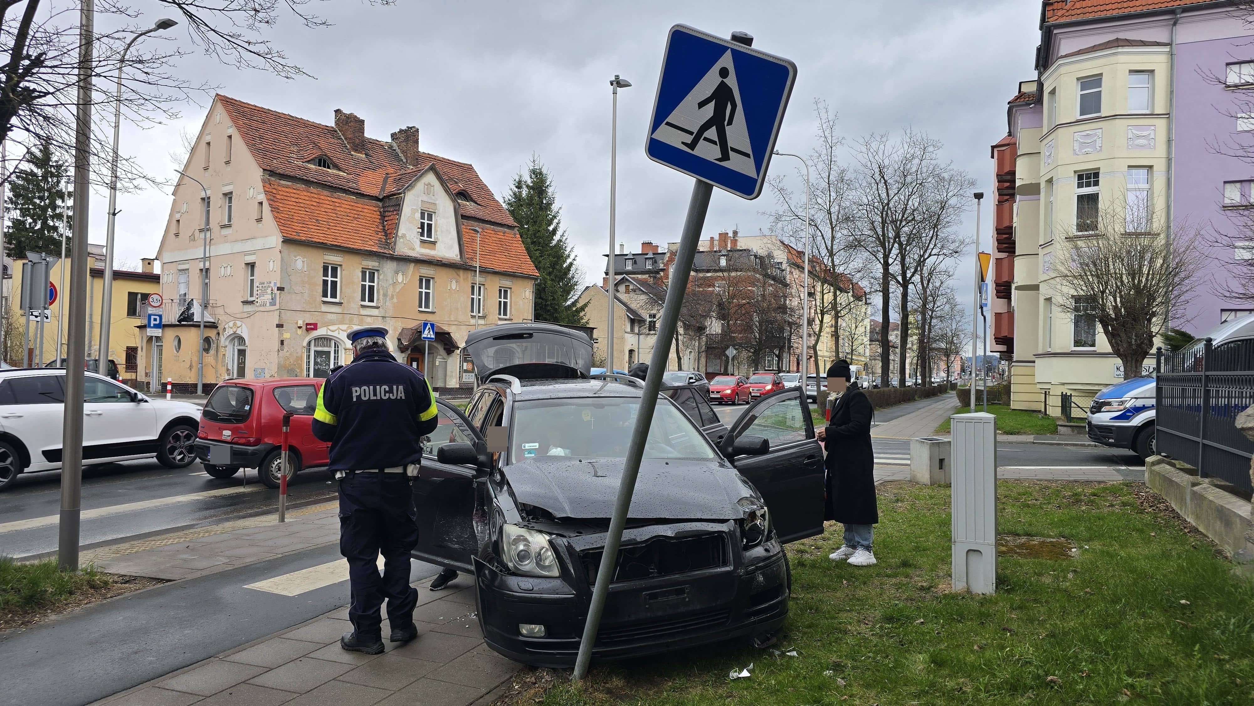 Zderzenie koło sądu