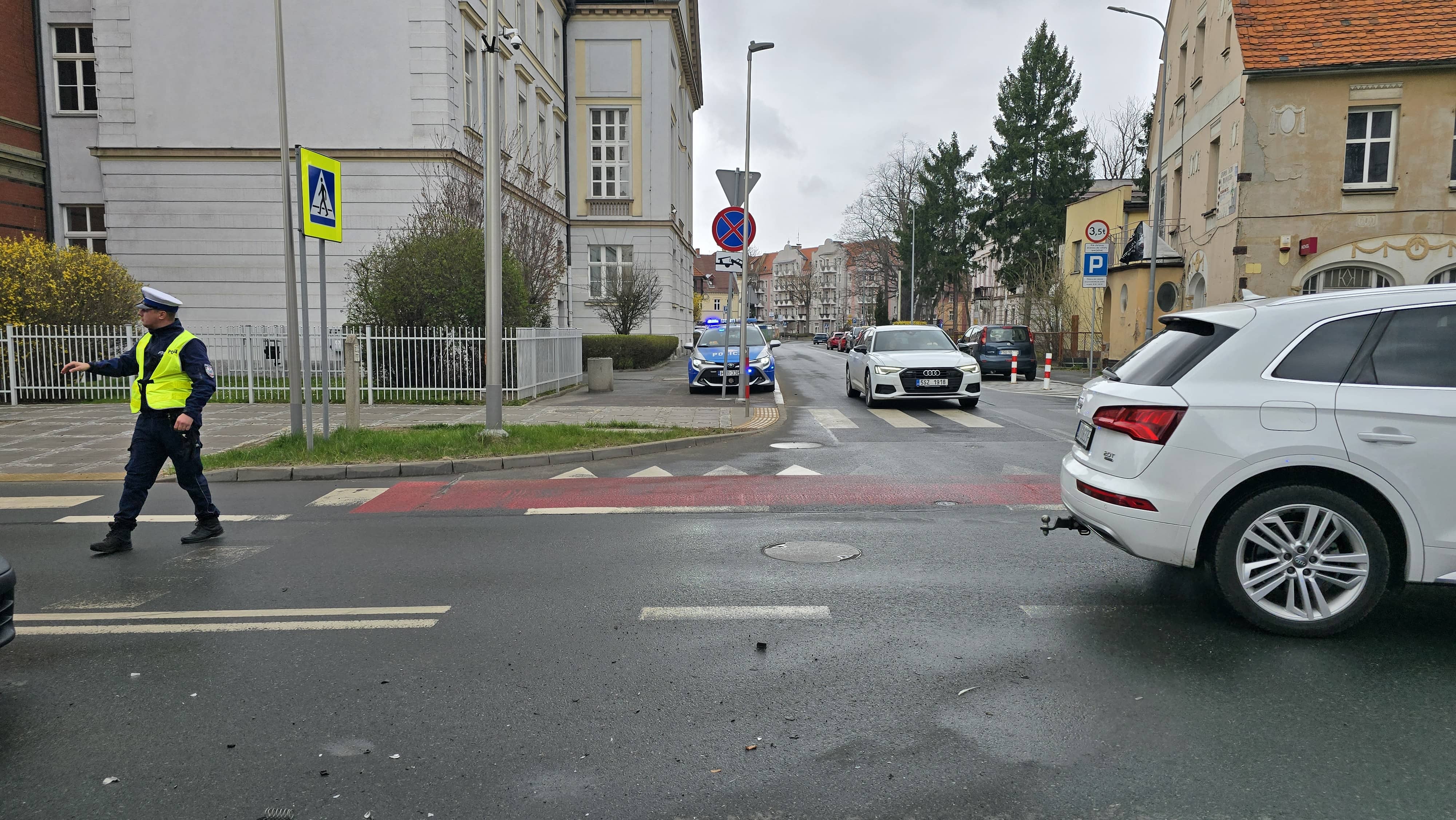 Zderzenie koło sądu