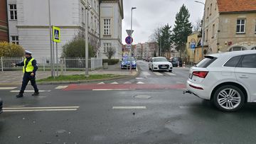 Zderzenie koło sądu