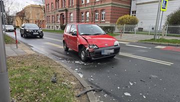 Zderzenie koło sądu