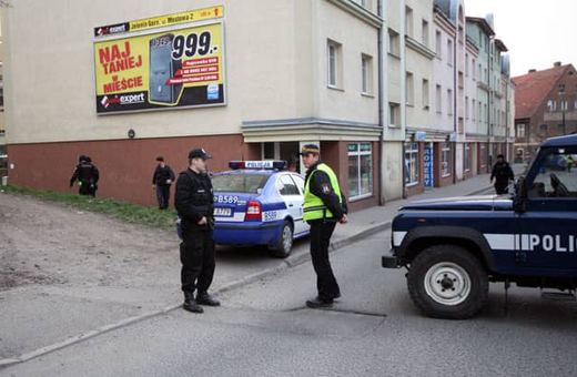 Ulica Pijarska podczas fałszywego alarmu bombowego sprzed kilku dni.