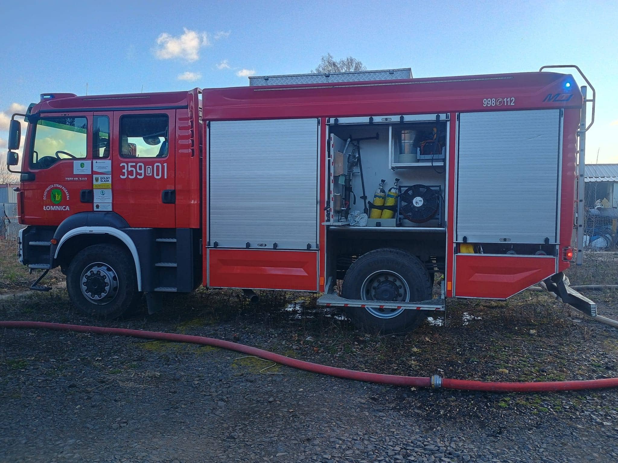 Pożar autobusu – spłonął doszczętnie
