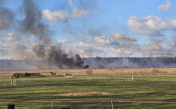 Olbrzymi pożar, pomagały nawet samoloty gaśnicze