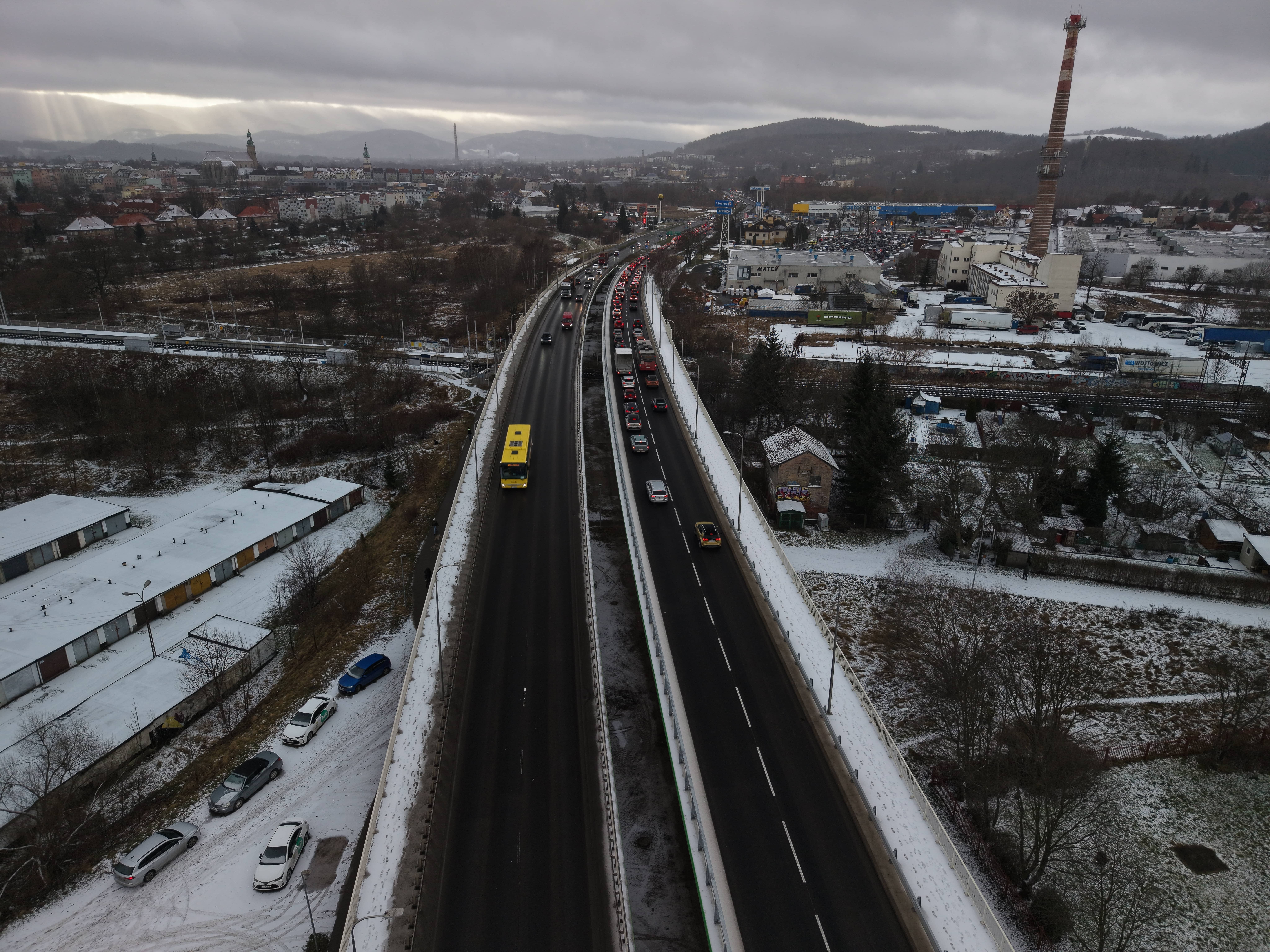 Pełna jazda na estakadzie