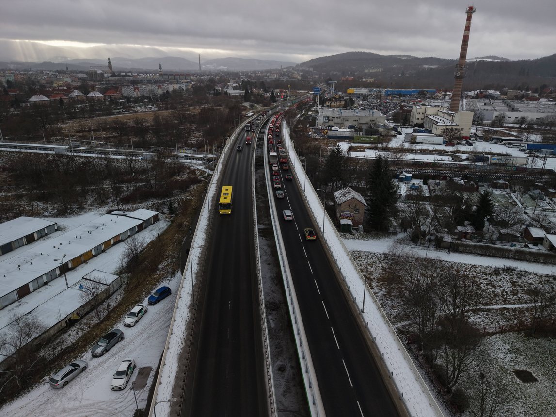 Pełna jazda na estakadzie