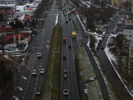 Pełna jazda na estakadzie