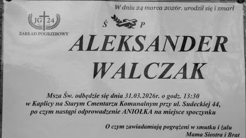Zmarł Aleksander Walczak