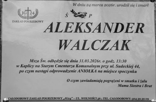 Zmarł Aleksander Walczak
