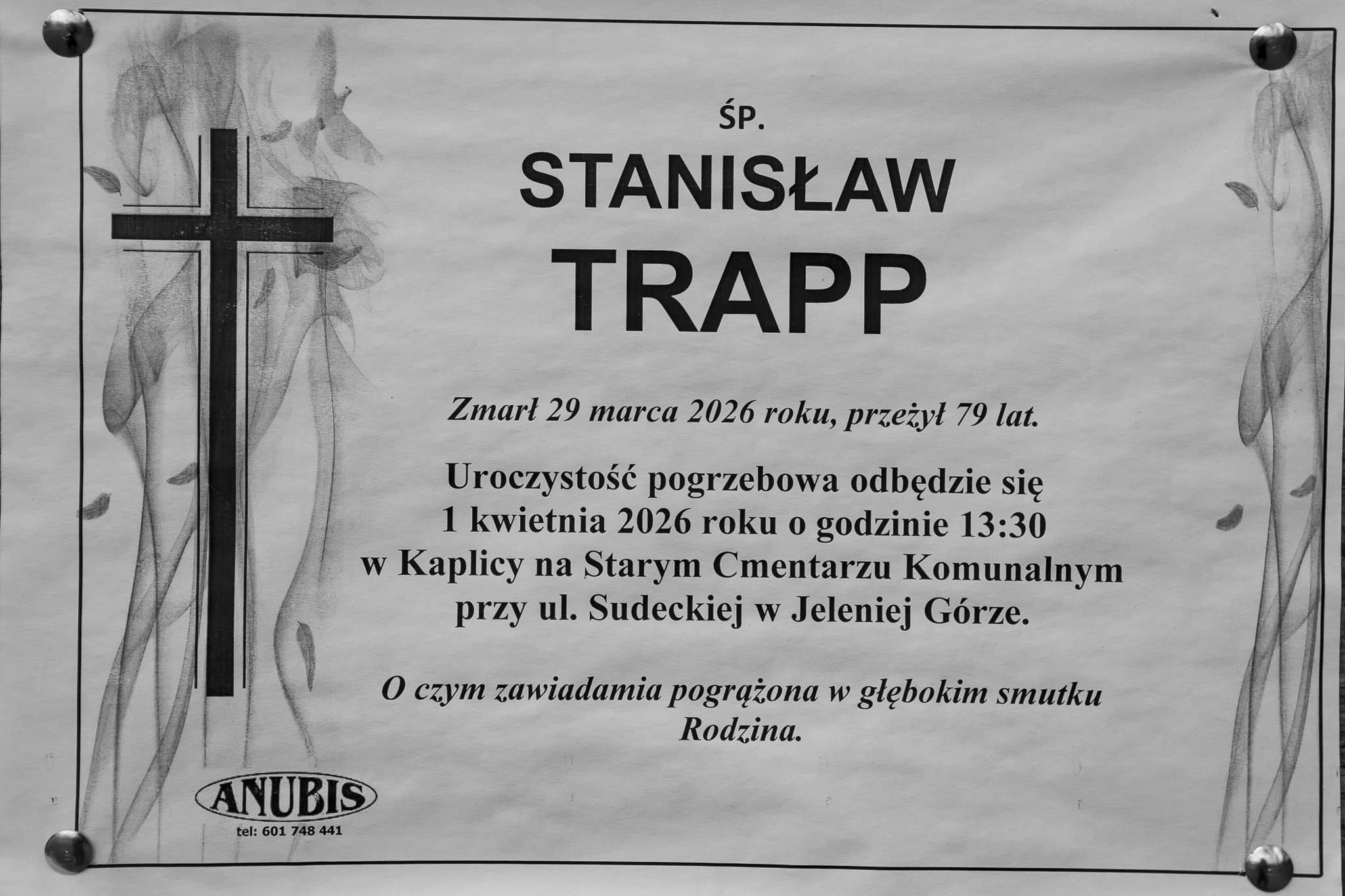 Zmarł Stanisław Trapp