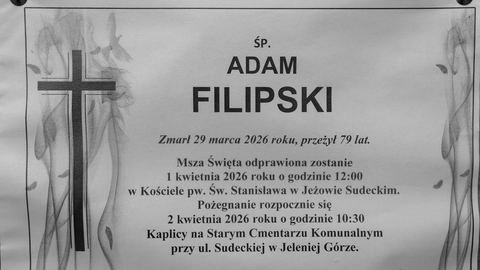 Zmarł Adam Filipski