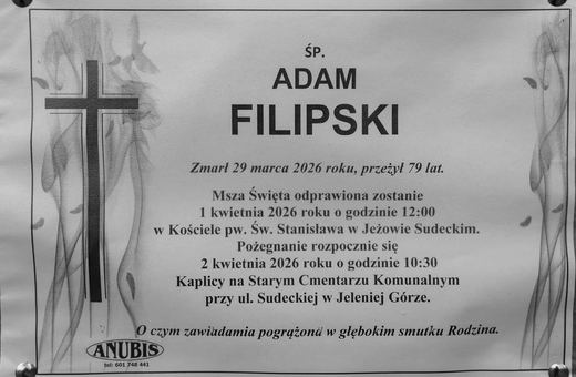 Zmarł Adam Filipski