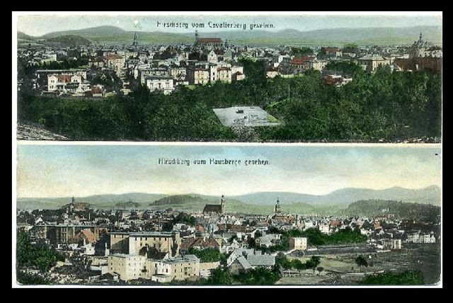 Jedno miasto, dwa widoki. Panoramy z Hausbergu (Wzgórze Krzywoustego) oraz Cavalierbergu (Wzgórze Kościuszki).