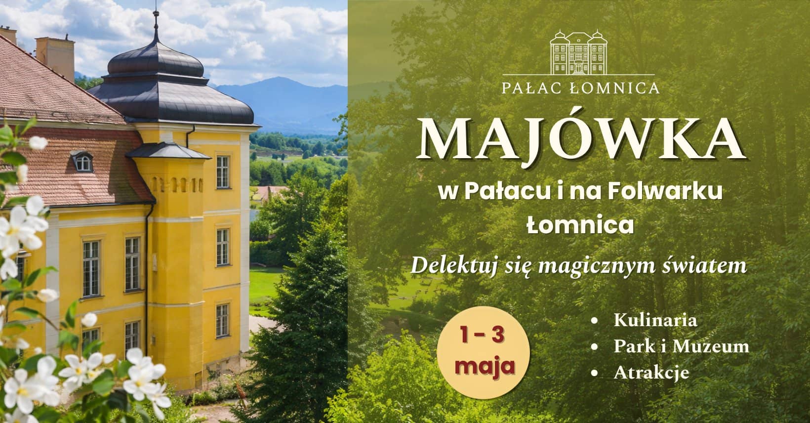 Majówka w Pałacu Łomnica – delektuj się magicznym światem!