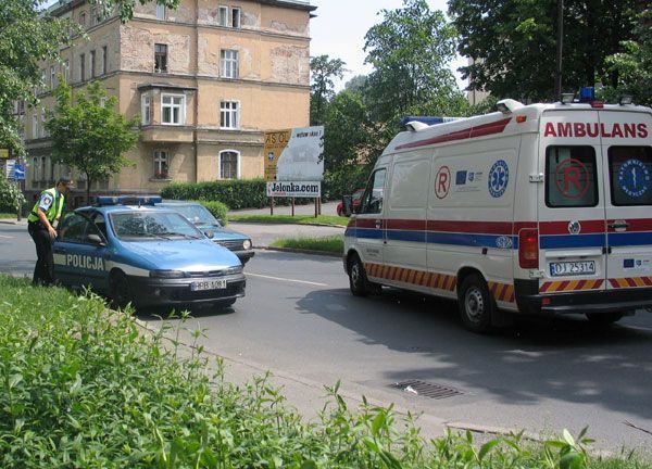 Poszkodowaną szybko odwieziono do szpitala.