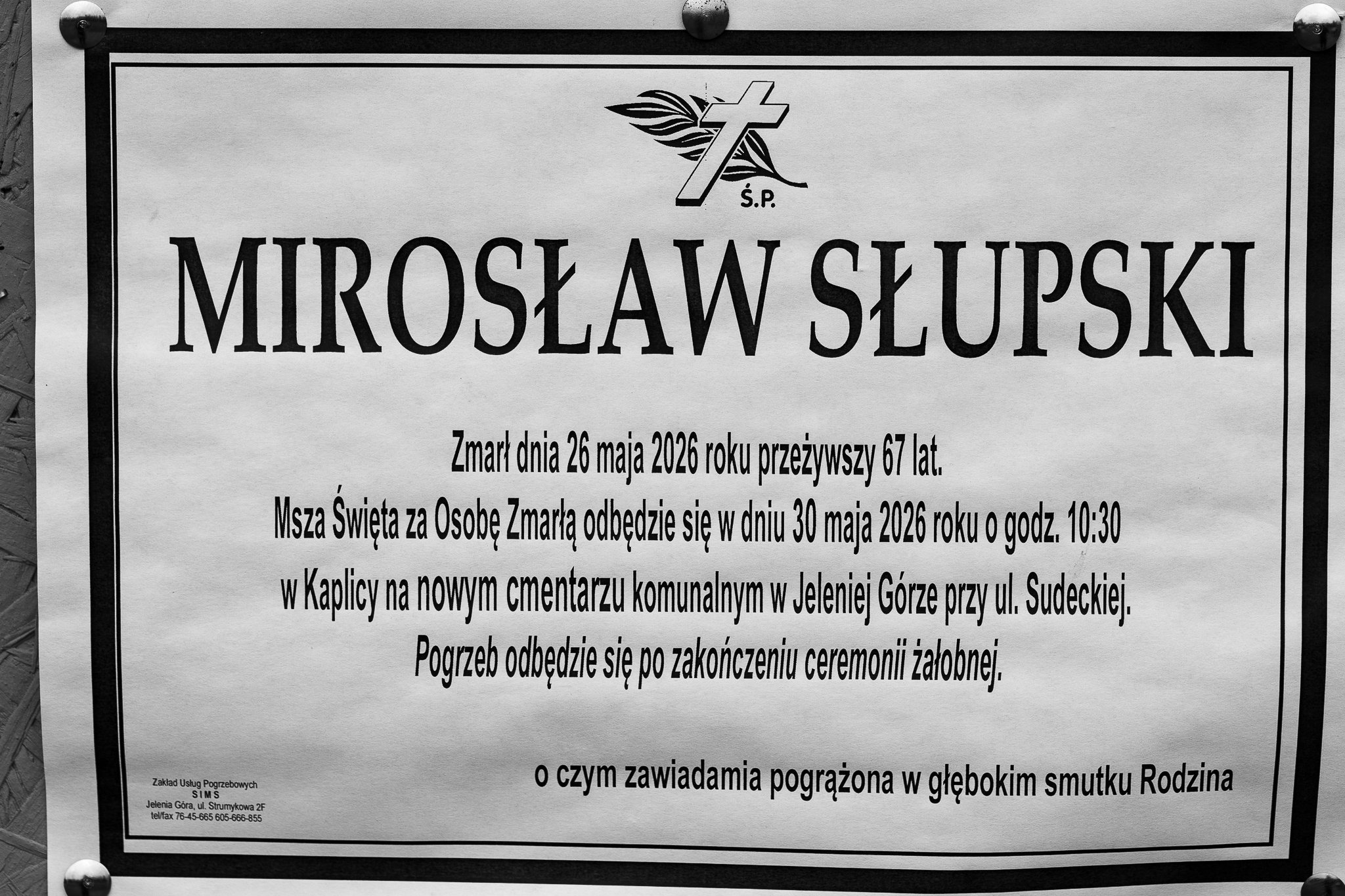 Zmarł Mirosław Słupski