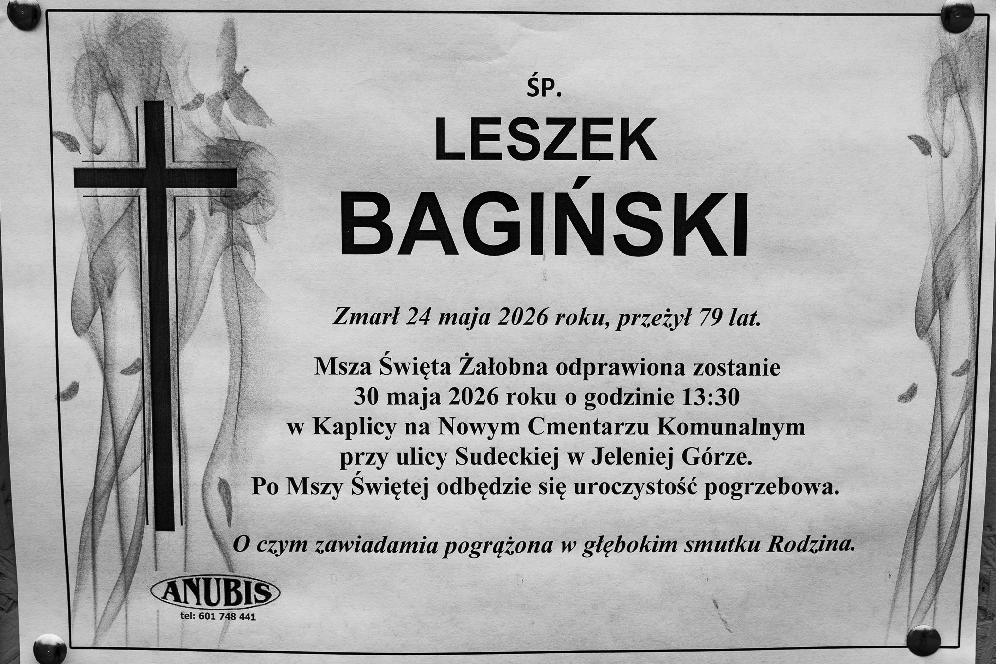 Zmarł Leszek Bagiński