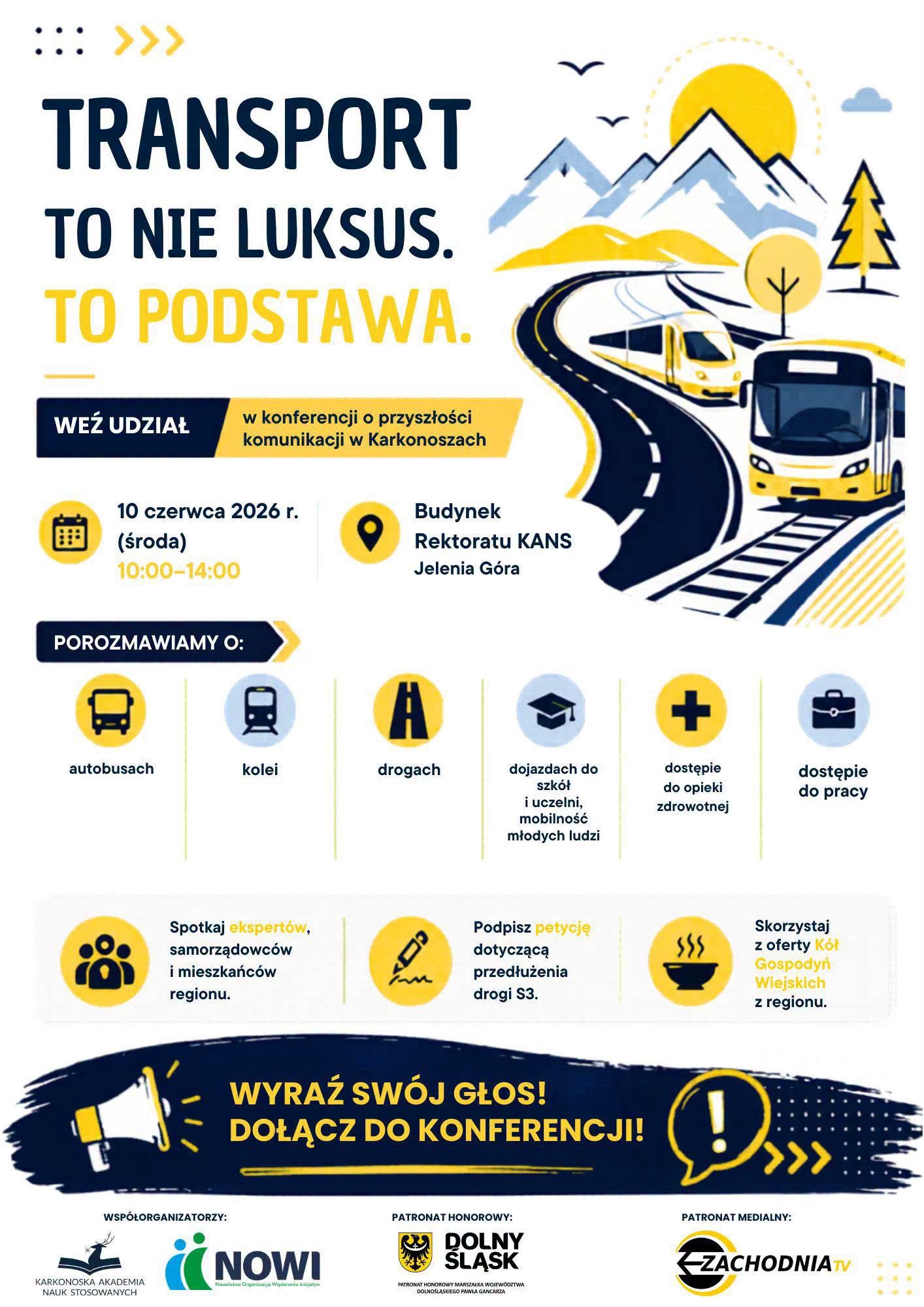 Komunikacja w regionie - konferencja w KANS