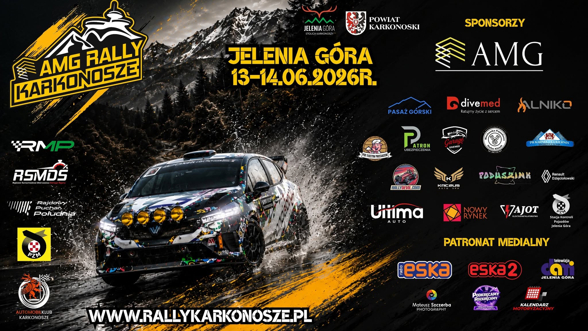 Rajd AMG Rally Karkonosze już w ten weekend. Będą utrudnienia w ruchu.
