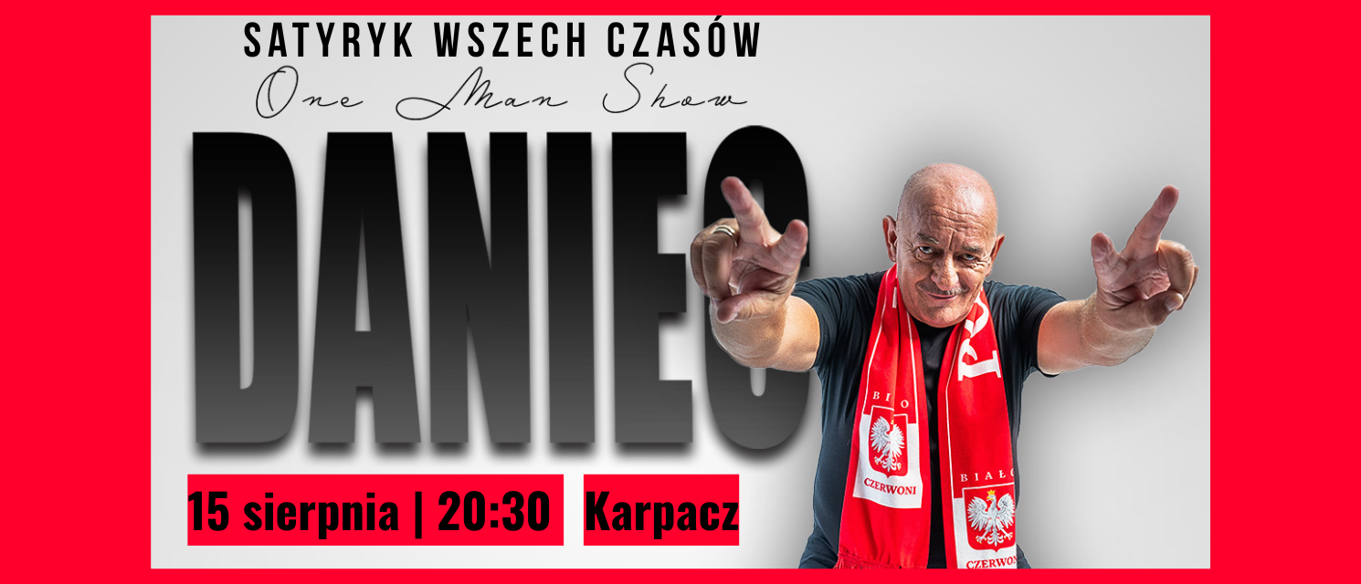 Satyryk wszech czasów rozbawi Karpacz. Marcin Daniec już 15 sierpnia