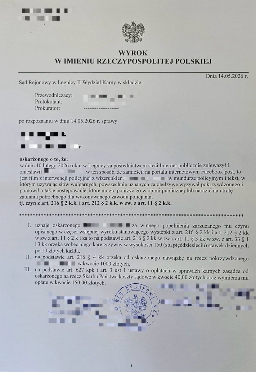 Wyrok za komentarz w internecie - 2500 zł