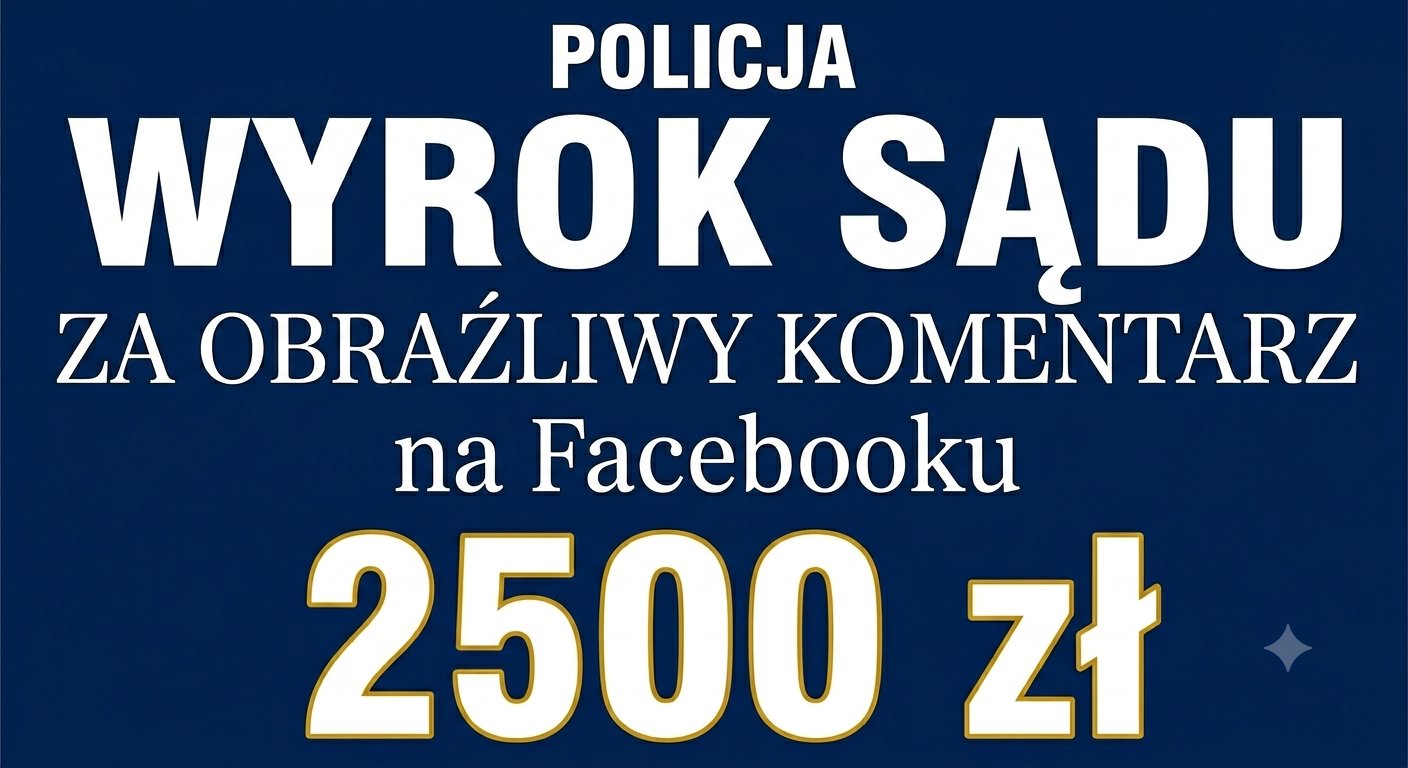 Wyrok za komentarz w internecie - 2500 zł