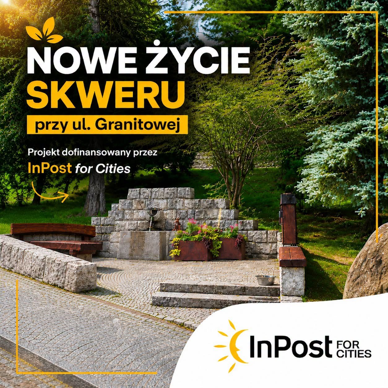 Skwer ze źródełkiem znów cieszy oko