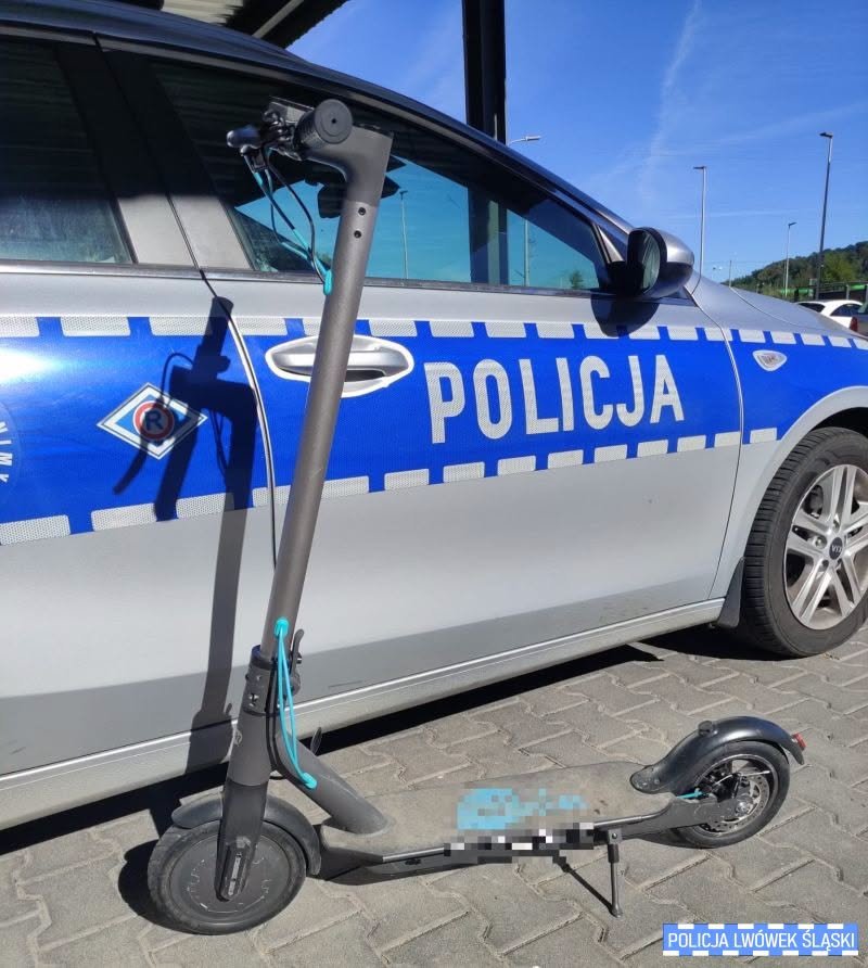 Pościg za nastolatkiem na hulajnodze