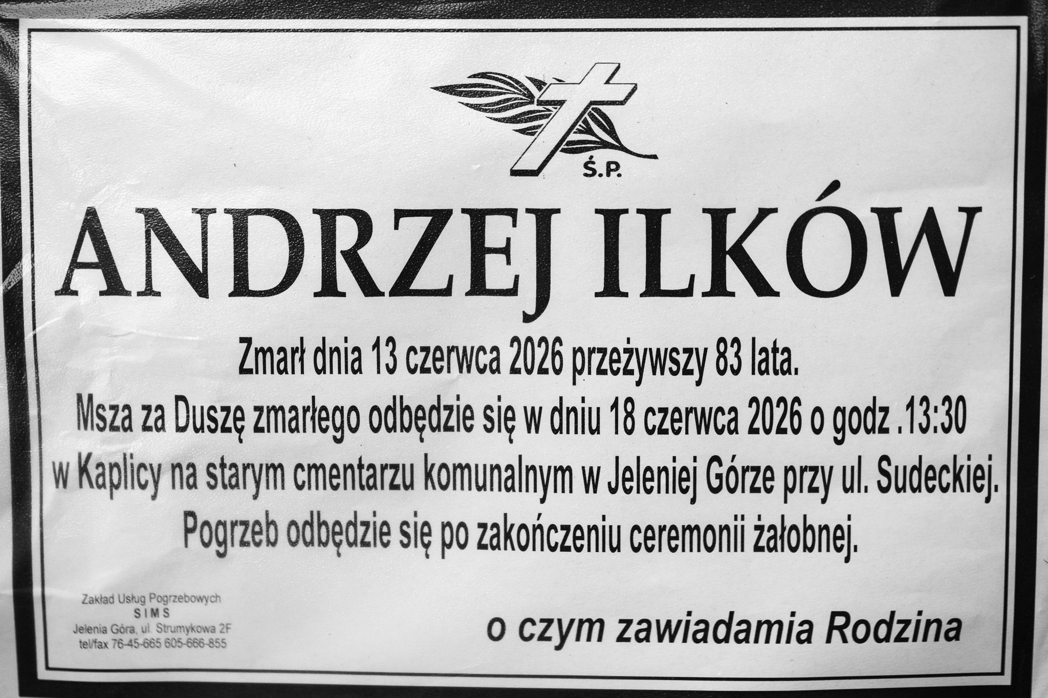Zmarł Andrzej Ilków