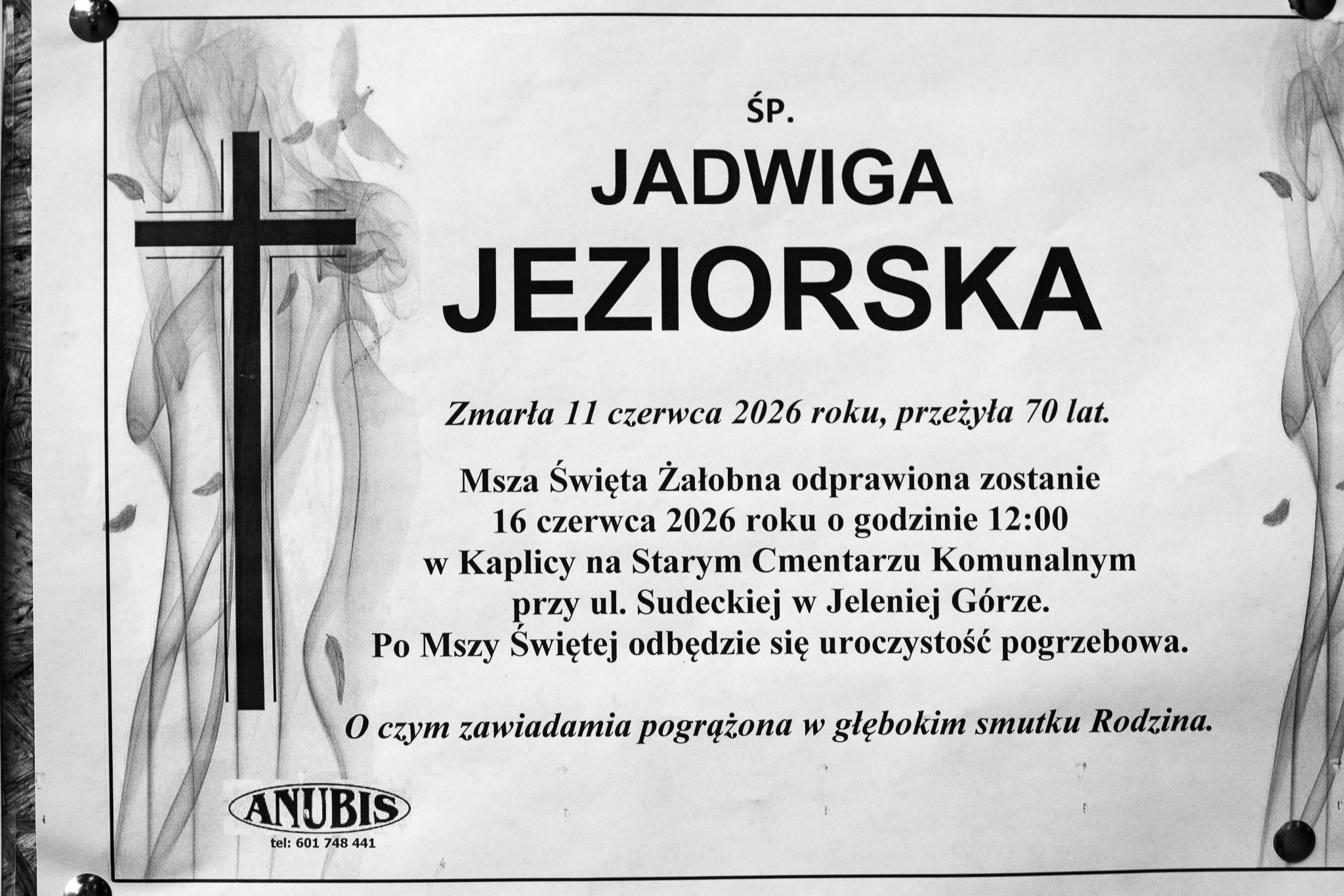 Zmarła Jadwiga Jeziorska