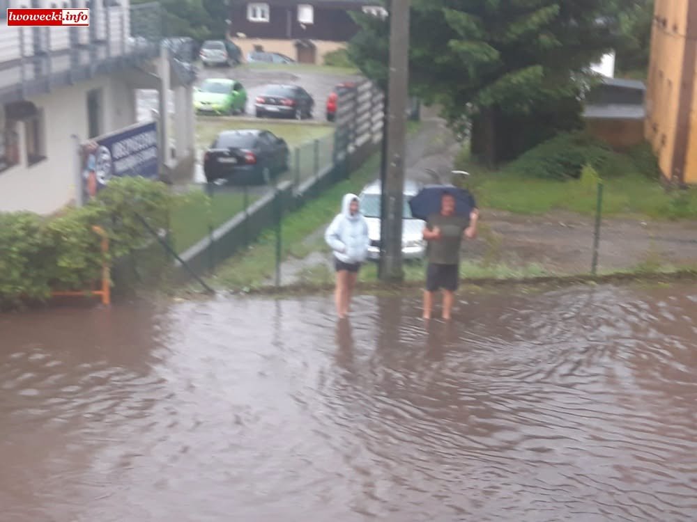Świeradów-Zdrój zalany po burzy