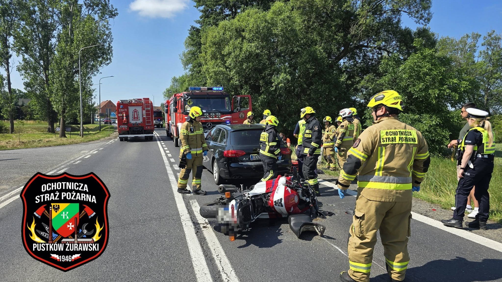 Motocyklista ciężko ranny po zderzeniu z autem