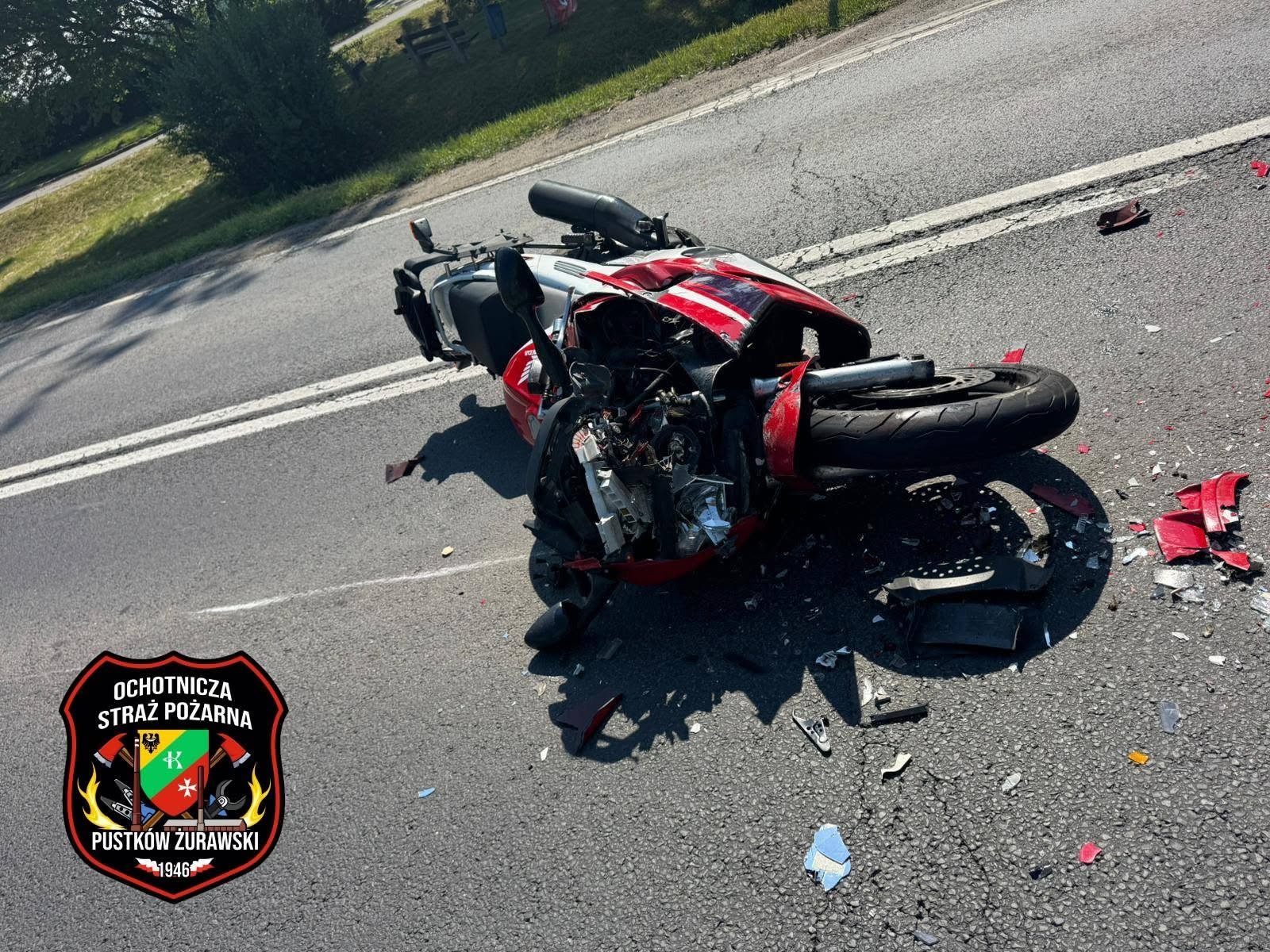 Motocyklista ciężko ranny po zderzeniu z autem