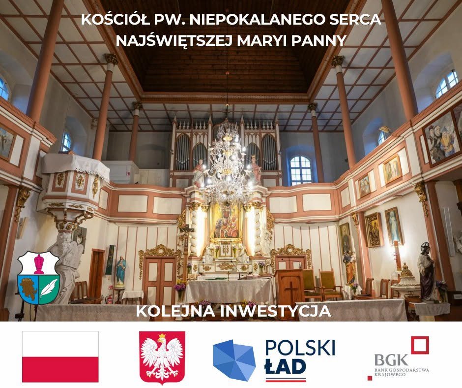 Nowe instalacje w starym kościele