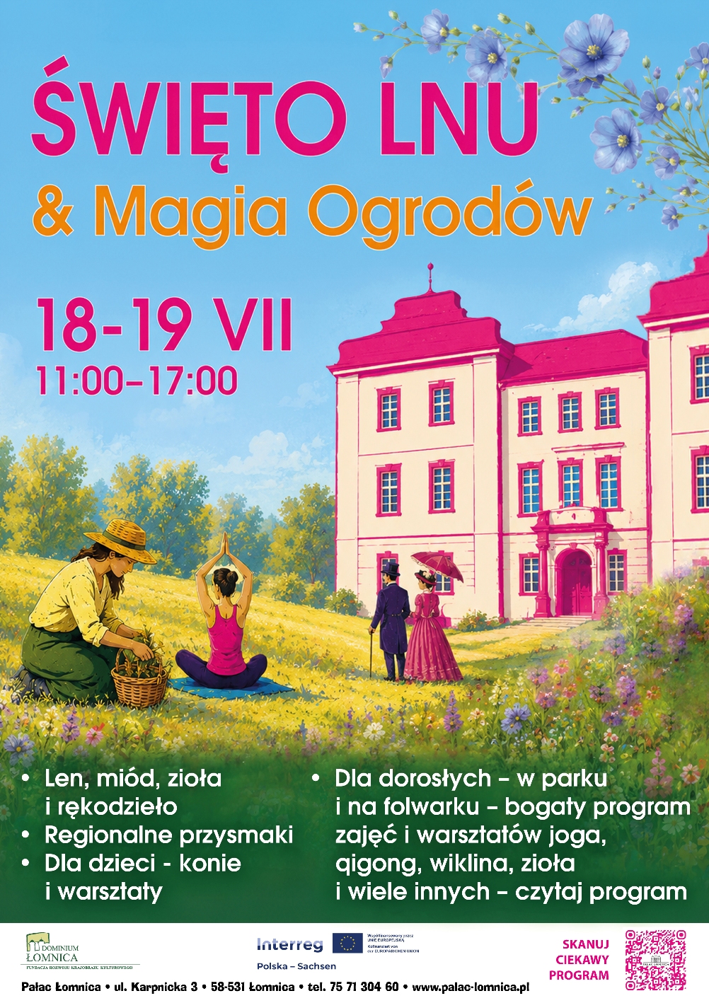 Łomnica zaprasza na Święto Lnu i Magię Ogrodów