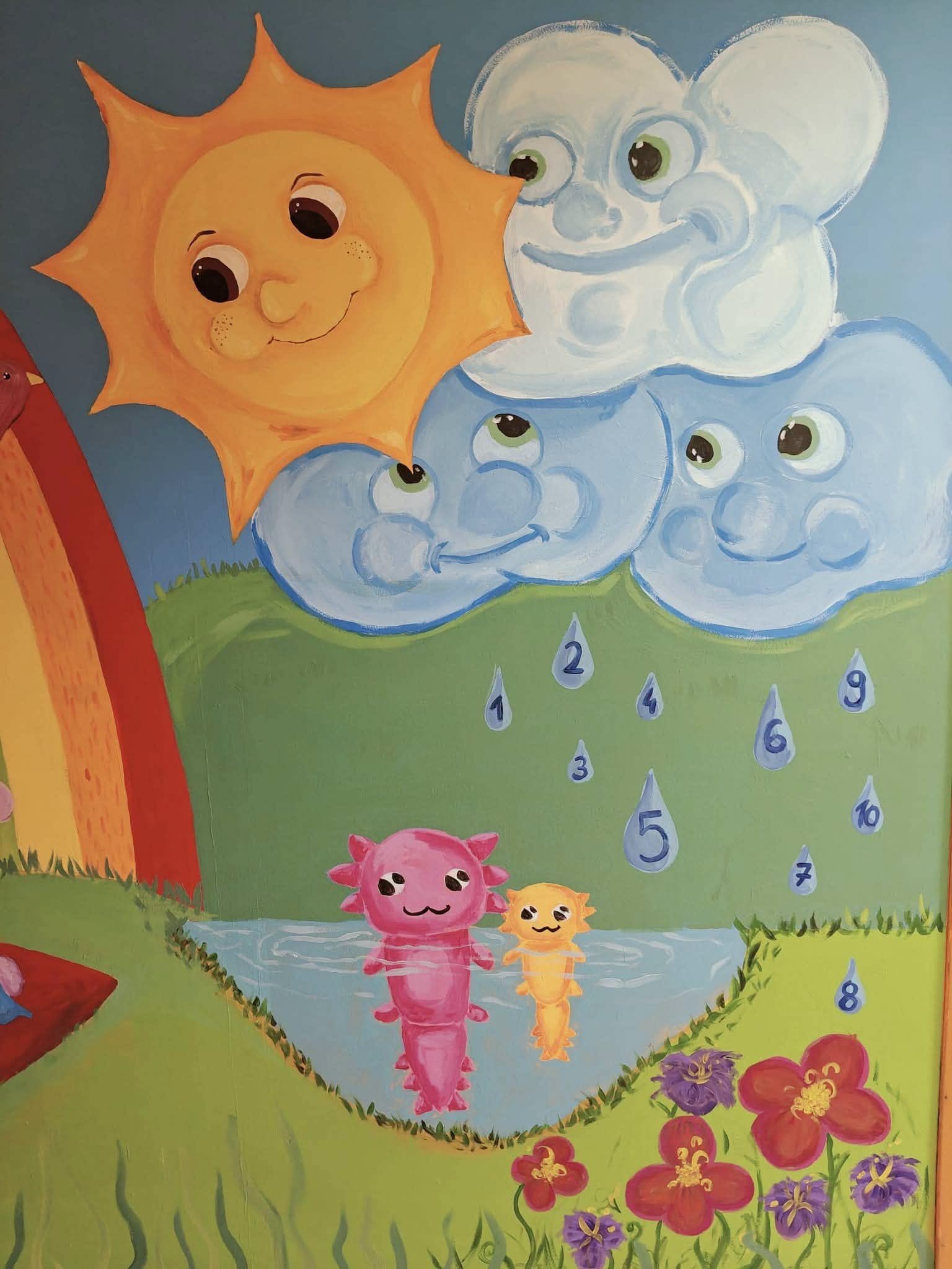 Mural uczniów „Rzemiosł” ożywił przedszkole