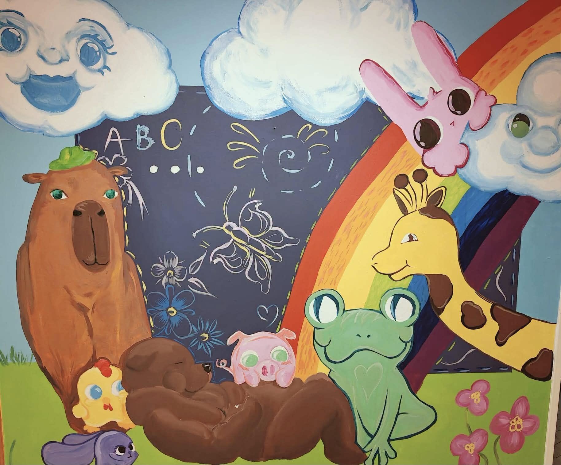 Mural uczniów „Rzemiosł” ożywił przedszkole