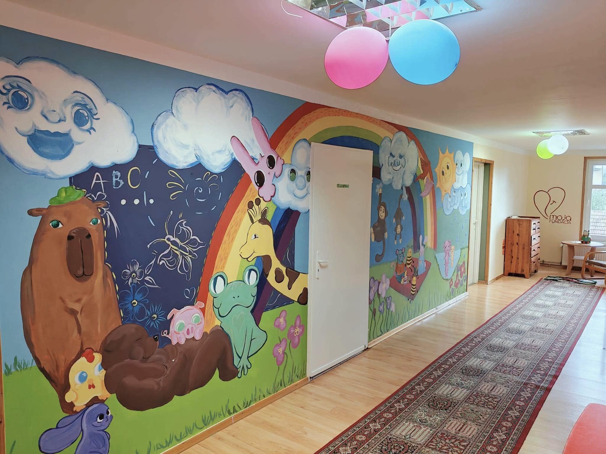 Mural uczniów „Rzemiosł” ożywił przedszkole