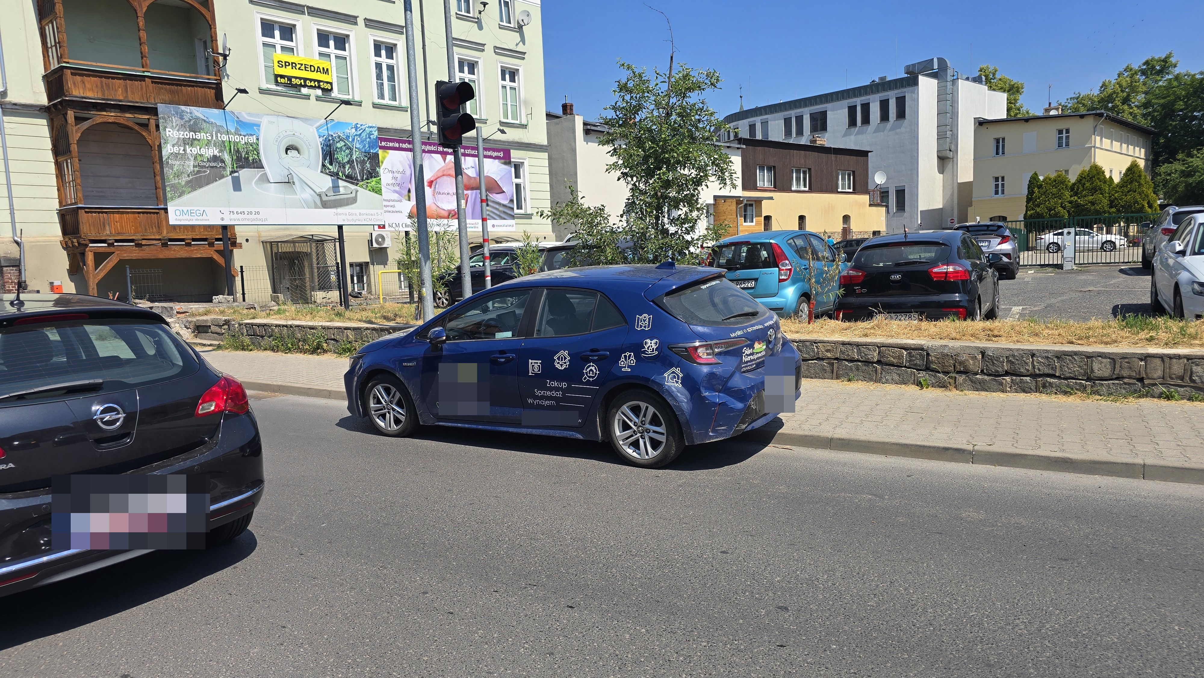 Kolizja Toyoty i Audi