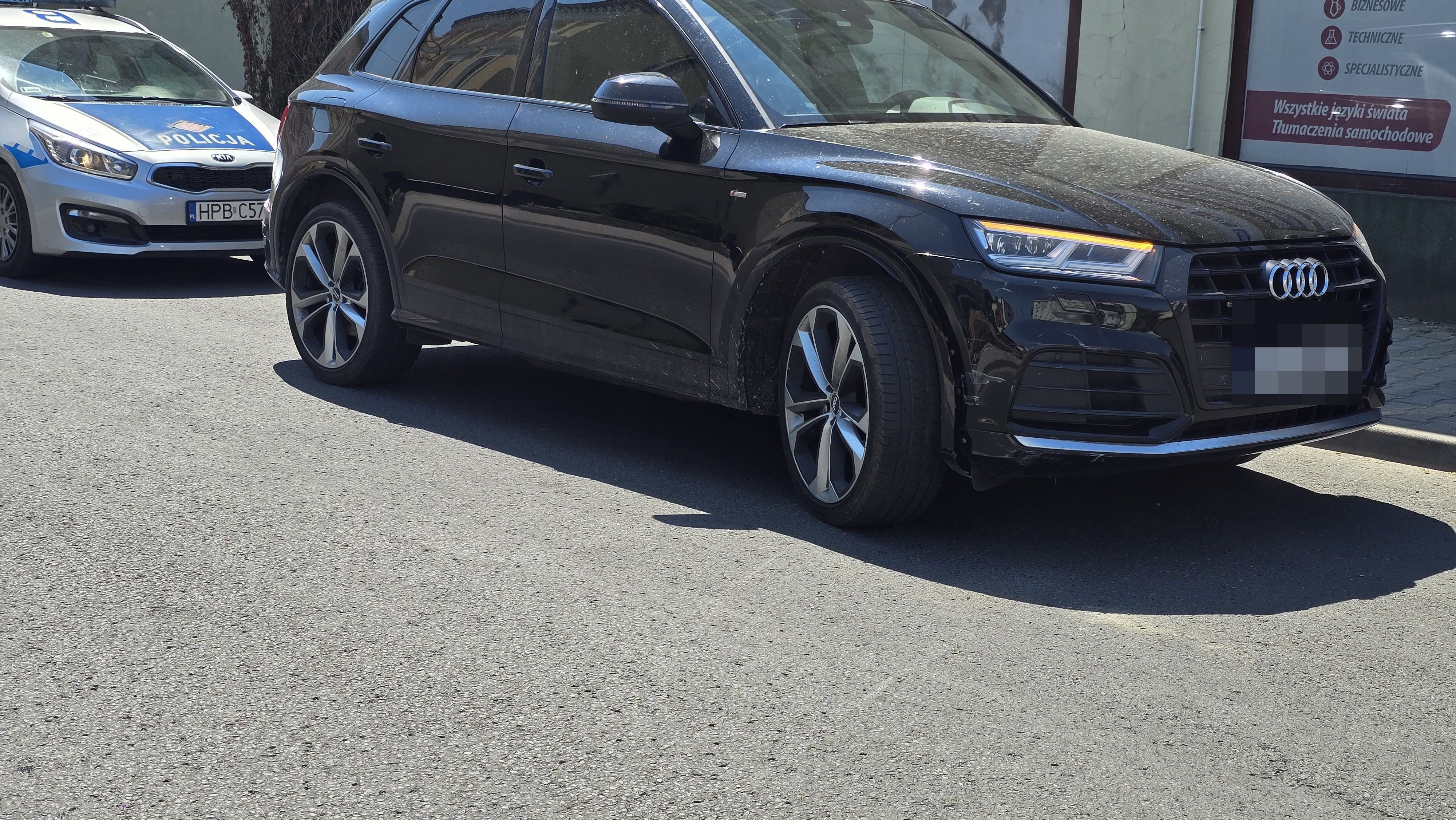 Kolizja Toyoty i Audi