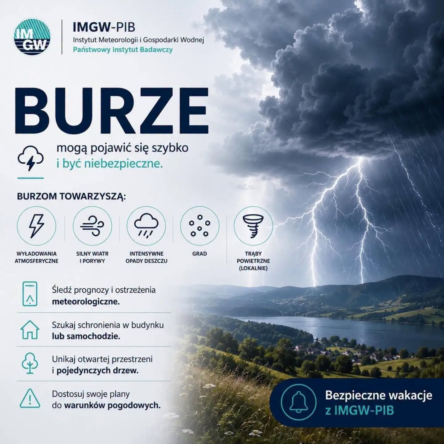 Uwaga na groźne burze