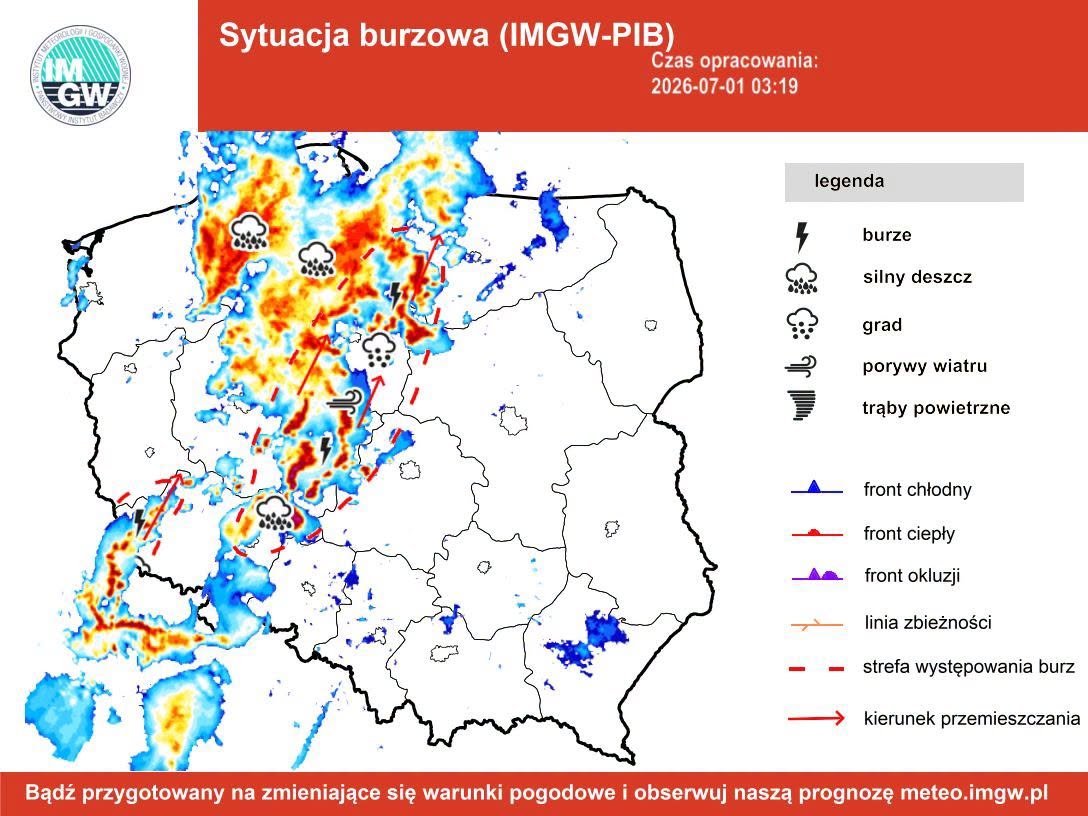 Niebezpieczna pogoda. Alert dla regionu