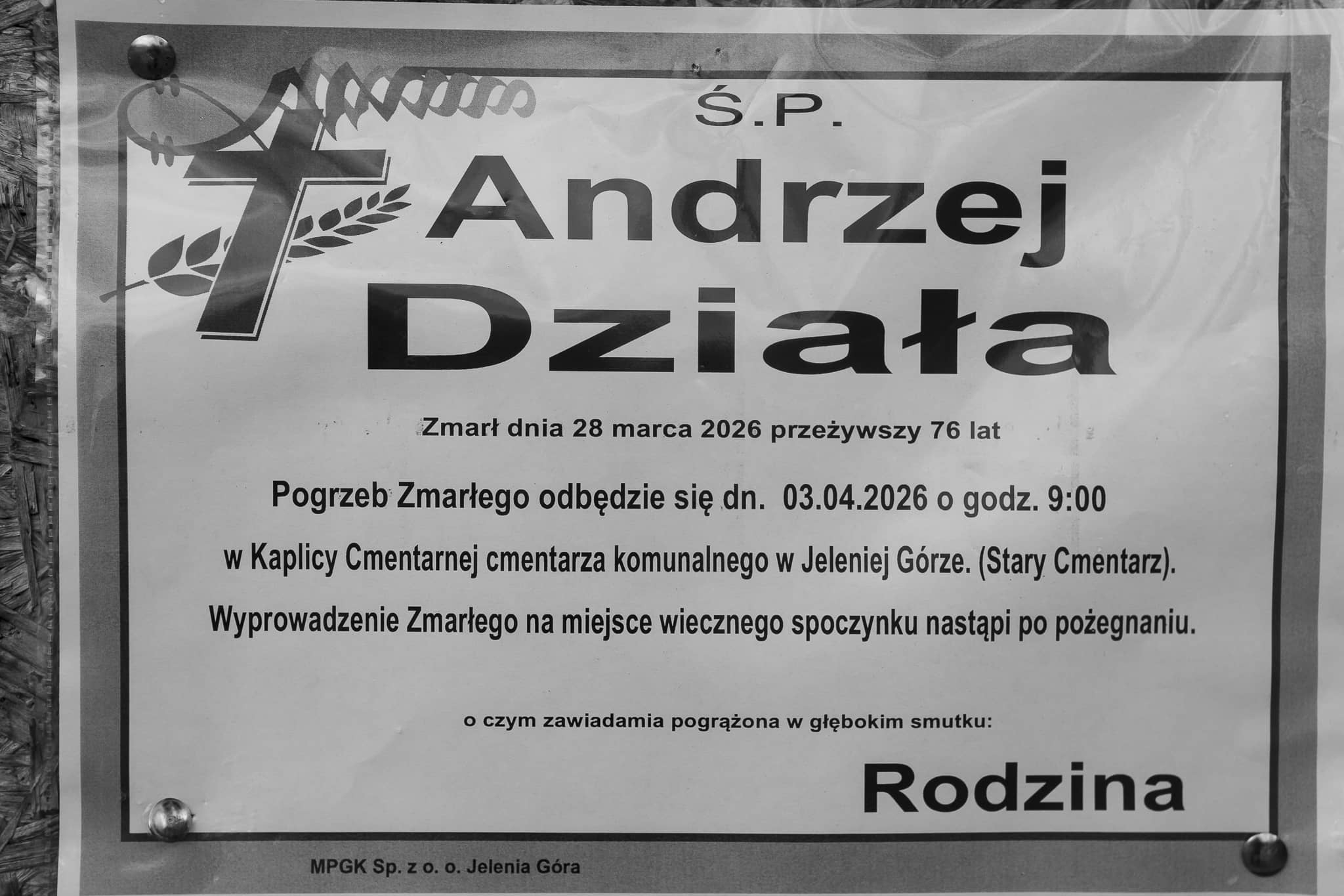 Zmarł Andrzej Działa