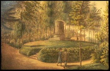Postawiony ku pamięci burmistrza Schoenaua obelisk. Dziś po remoncie znajduje się w ogrodach Muzeum Karkonoskiego.