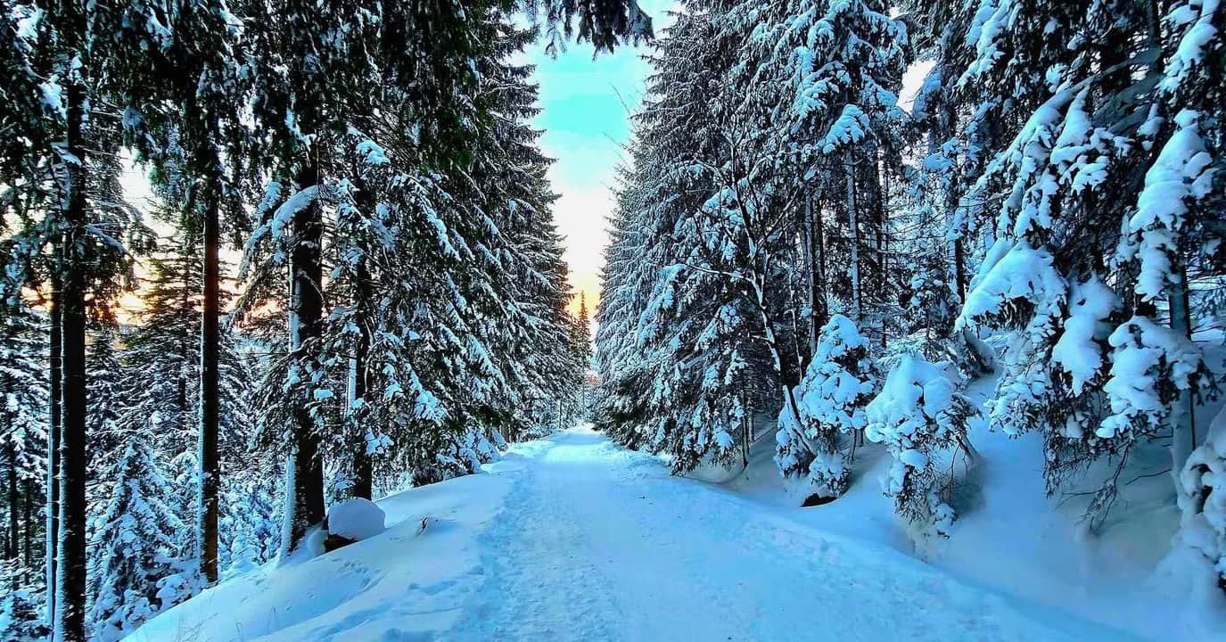 Góry pod śniegiem i lodem