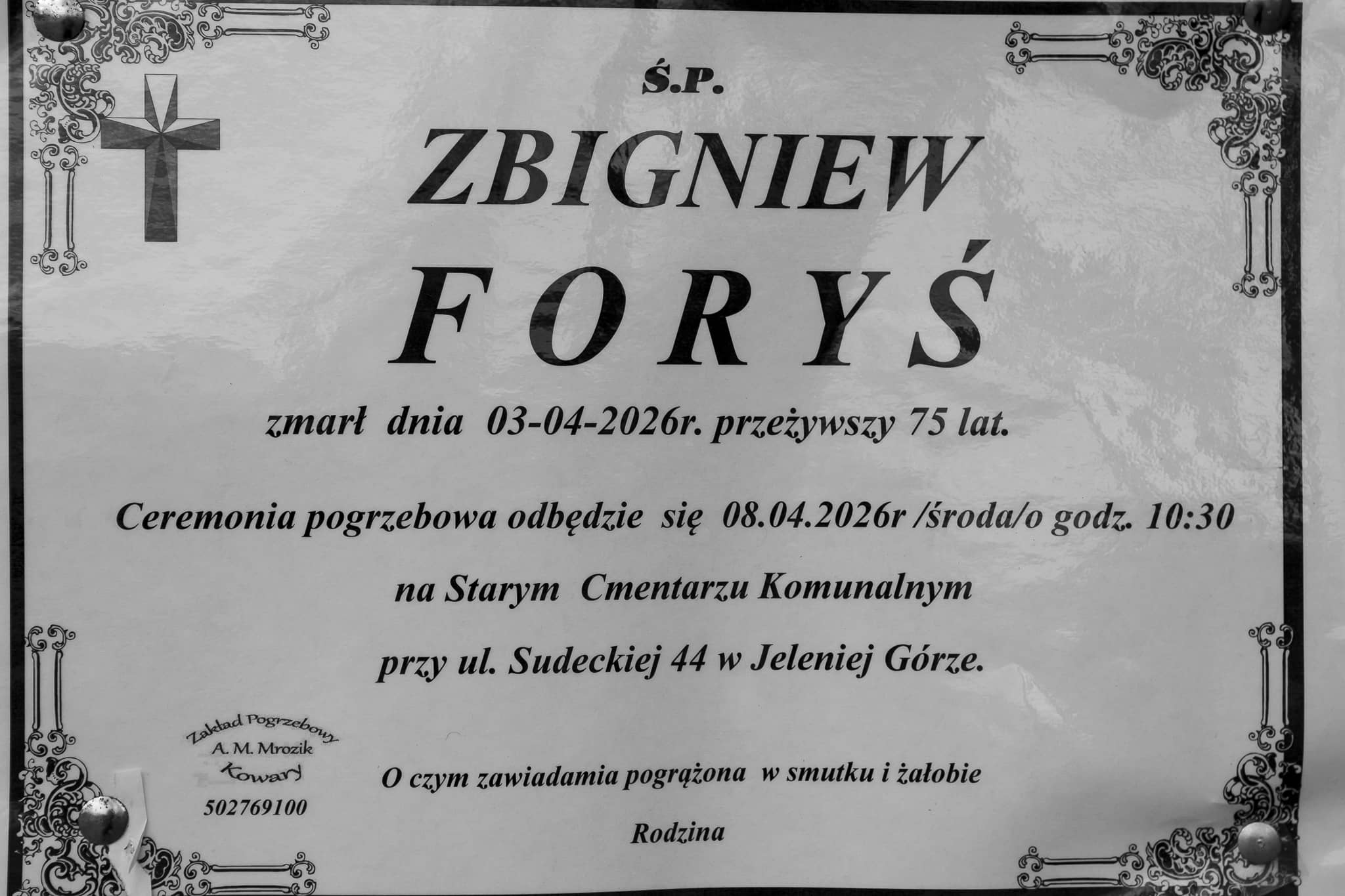 Zmarł Zbigniew Foryś